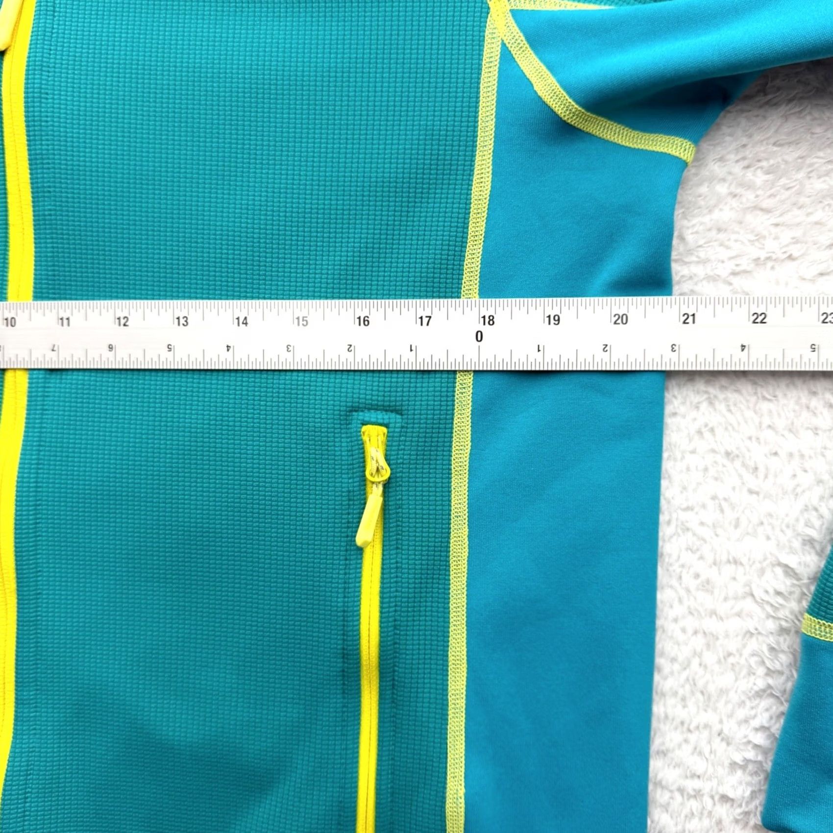 Mammut Mammut Womens Teal Lime Green Full Zip Grid Fleece Jacket L Hiking Gorpcore Size L / US 10 / IT 46 - 6 Thumbnail