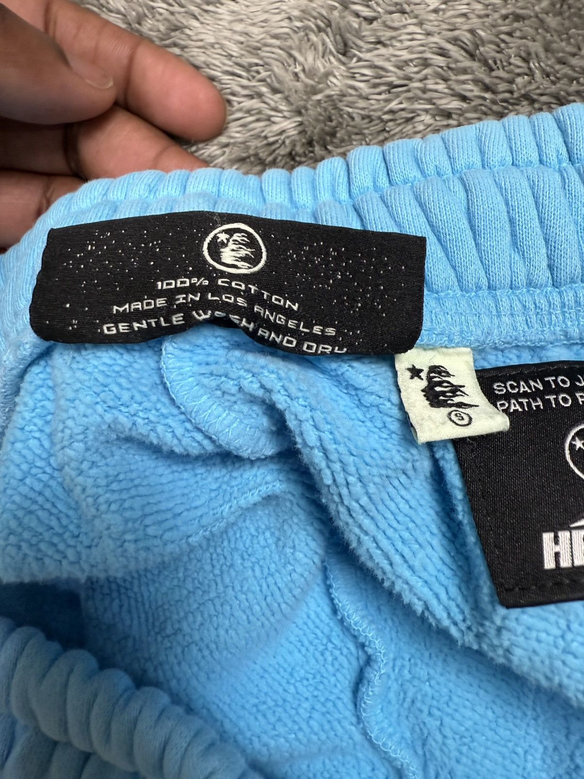HELLSTAR Hellstar Blue/Black Flame Shorts Size US 28 / EU 44 - 7 Thumbnail