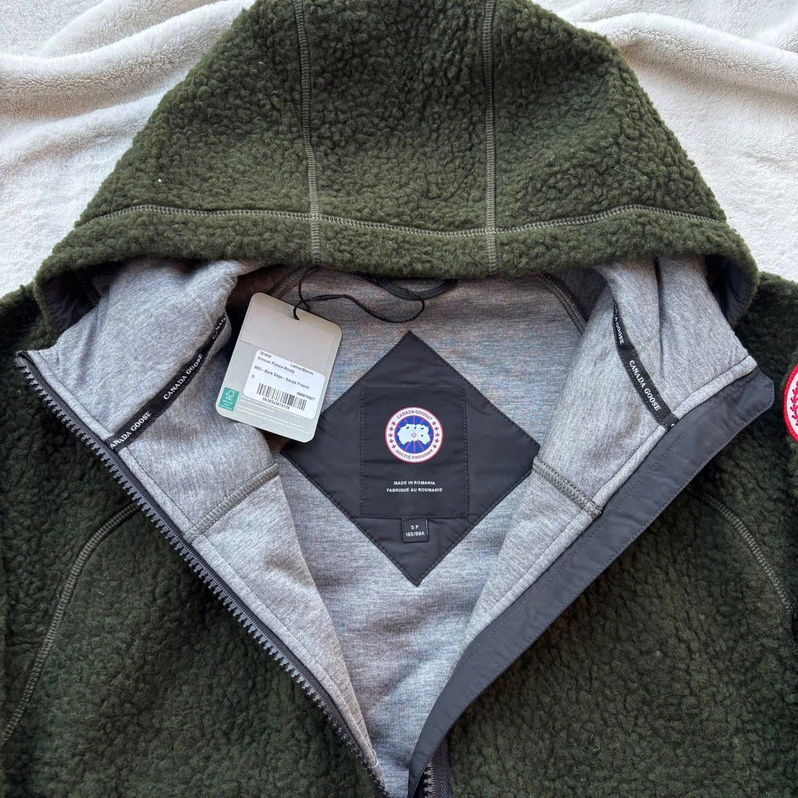 Canada Goose Canada Goose Dark Sage Simcoe Hooded Fleece Jacket - Small Size S / US 4 / IT 40 - 5 Thumbnail