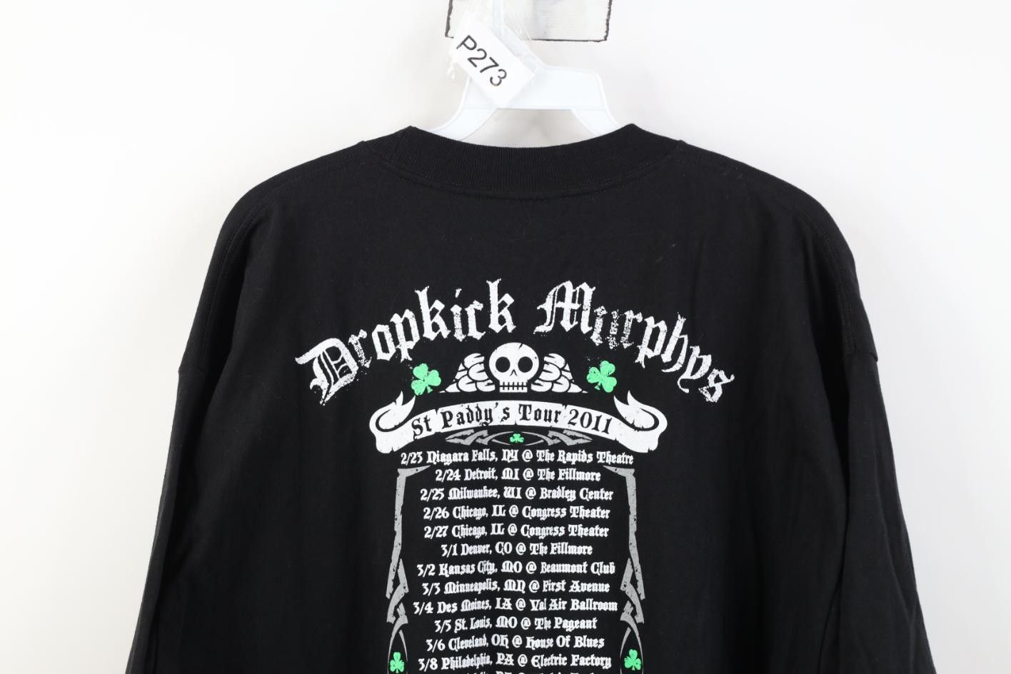 Vintage Vintage Y2K 2011 Dropkick Murphys Band T-Shirt Black USA Size US XL / EU 56 / 4 - 14 Thumbnail
