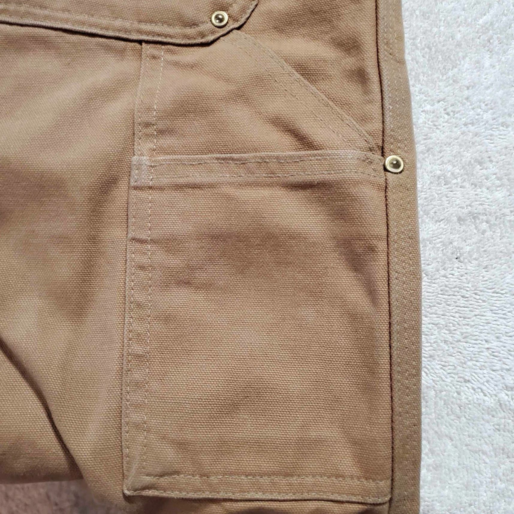 Carhartt VINTAGE Carhartt B01 Brown Canvas Double Knee Pants 40 X 31 Distressed Grunge USA Made Workwear Mens Carpenter Pants Size US 40 / EU 56 - 5 Thumbnail