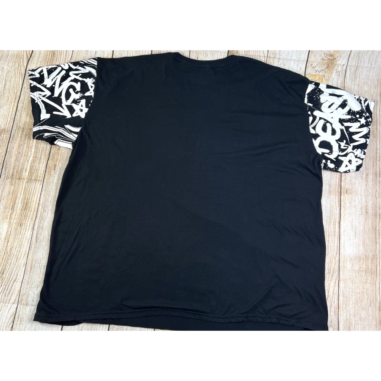 Vintage Popeye The Sailor 4XL T-Shirt Black White AOP Mens Short Sleeve Graffiti Beast Y2K Print Modern Vintage Style Size US XXL / EU 58 / 5 - 2 Thumbnail