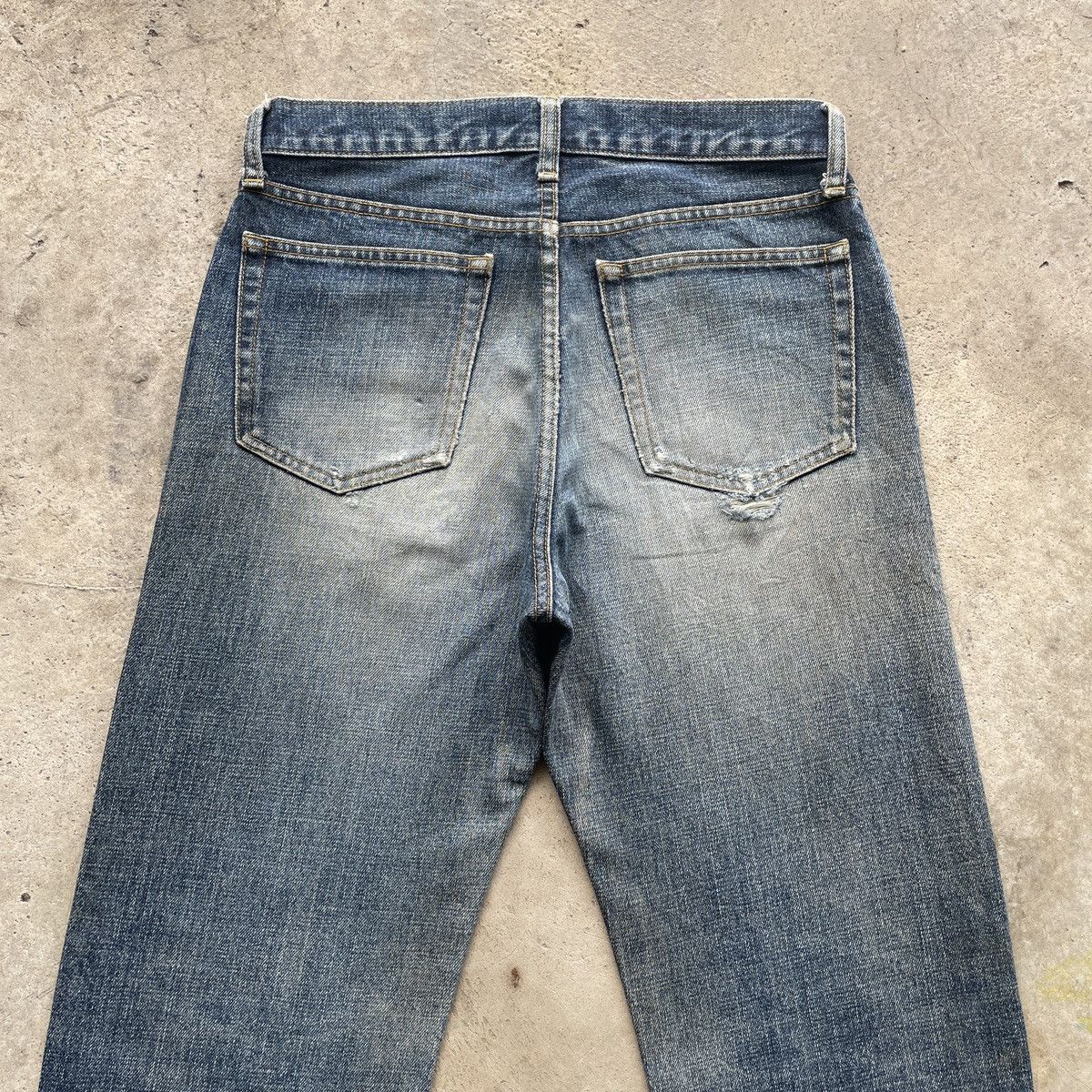 Japanese Brand W30x30💥 Vintage Japanese Faded Jeans MudWash Denim Pants Size US 30 / EU 46 - 8 Thumbnail
