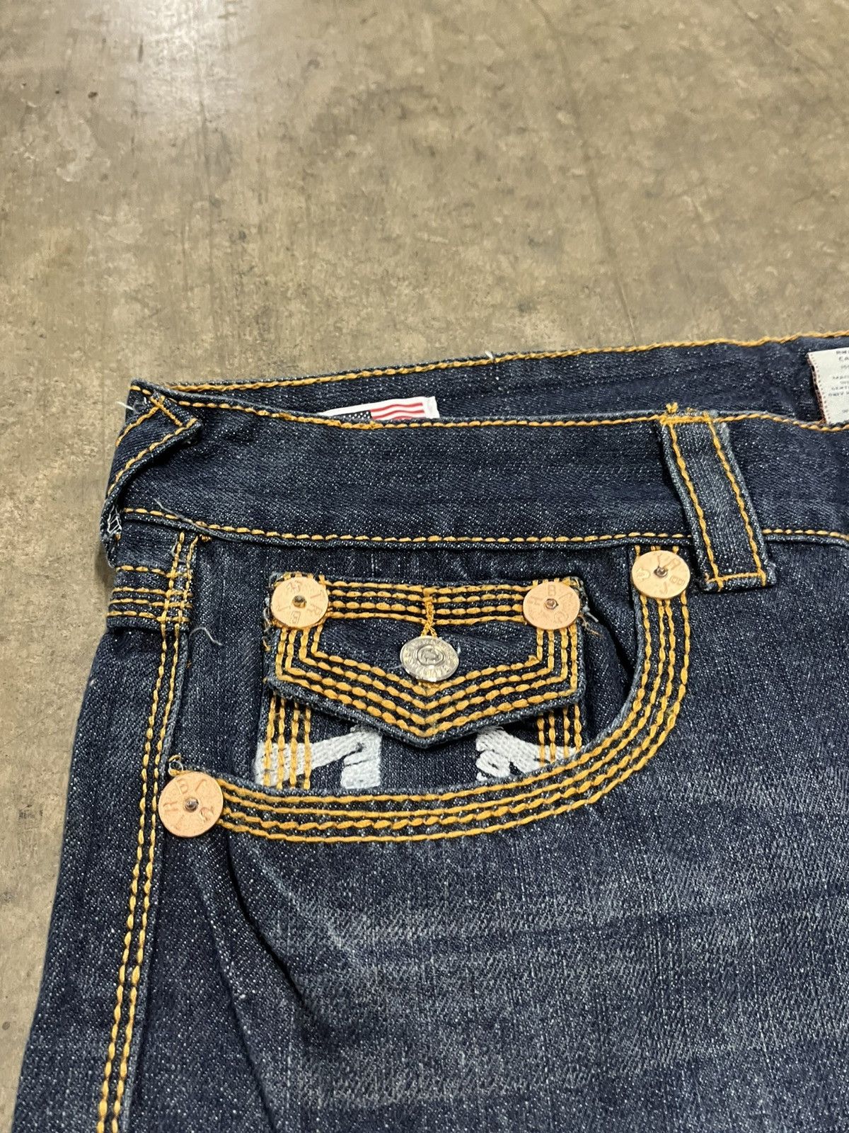 True Religion × Vintage True religion baggy fit wide leg rare denim skater y2k hype Size US 36 / EU 52 - 12 Thumbnail