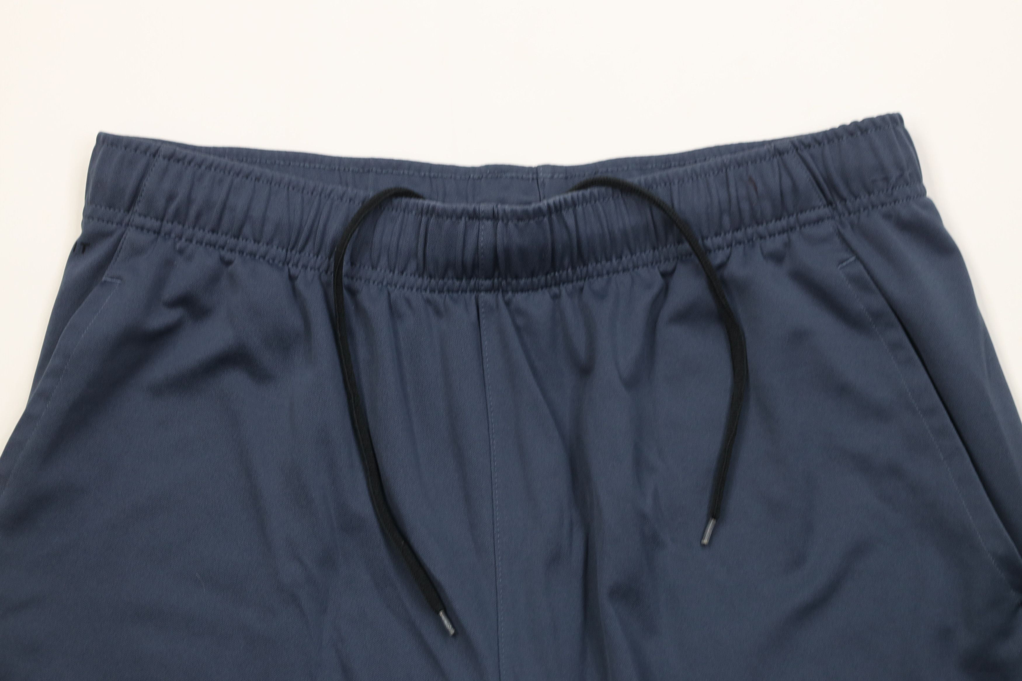 Nike Vintage Y2K Nike Big Swoosh Knit Training Shorts Steel Blue Size US 34 / EU 50 - 2 Thumbnail