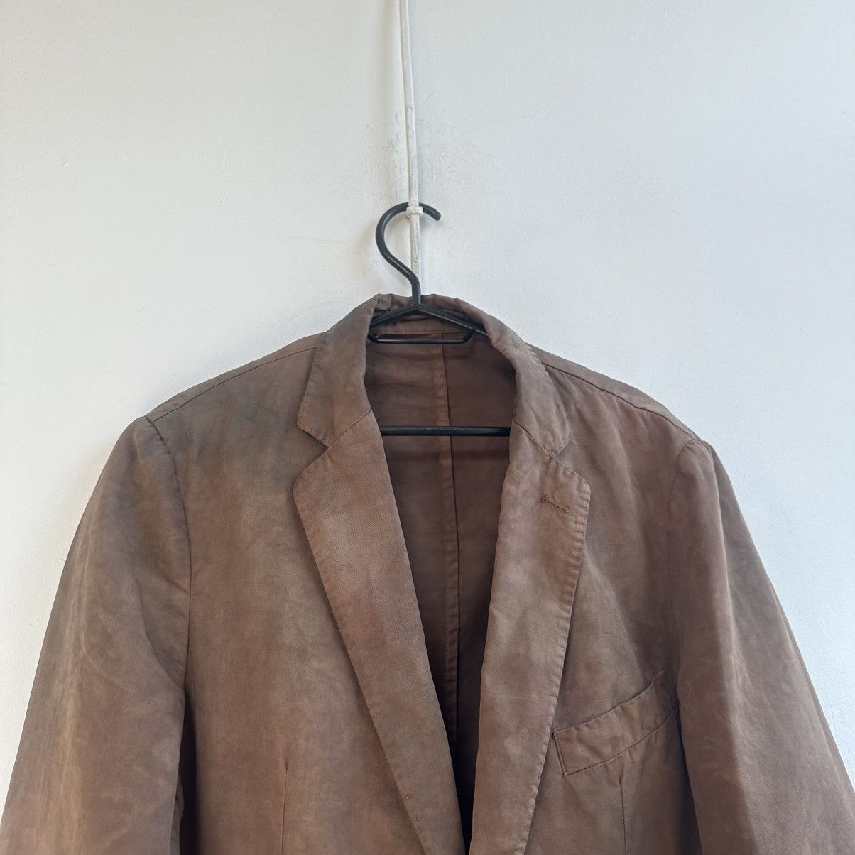 Officine Generale Officine Generale Armie 50 Khaki Linen Blend Blazer Jacket Size US M / EU 48-50 / 2 - 2 Thumbnail