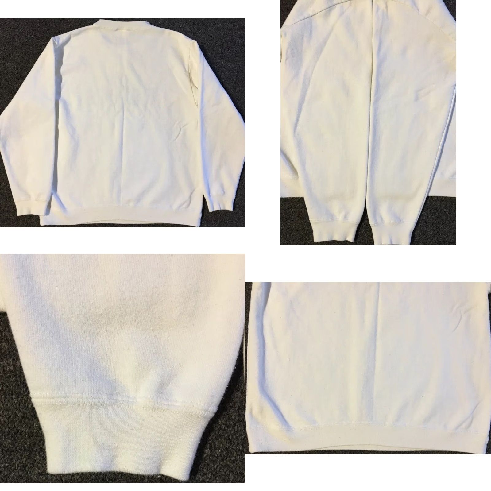 Vintage VINTAGE Reims France Faded 90s Sweatshirt Hoodie XS White Paris Champagne Beer Bar Grunge 80s Men Crew Neck Pullover Size US XS / EU 42 / 0 - 8 Thumbnail