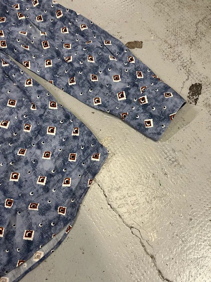 Prada 2000s Prada Abstract Cloud Blue Shirt Size US M / EU 48-50 / 2 - 6 Thumbnail