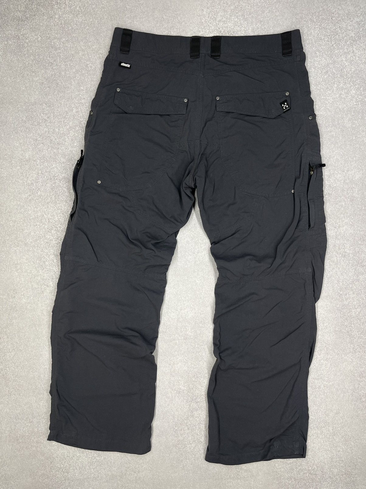 Haglofs Mens Haglofs Nylon Grey Pants Outdoor Gorpcore Size US 34 / EU 50 - 7 Thumbnail