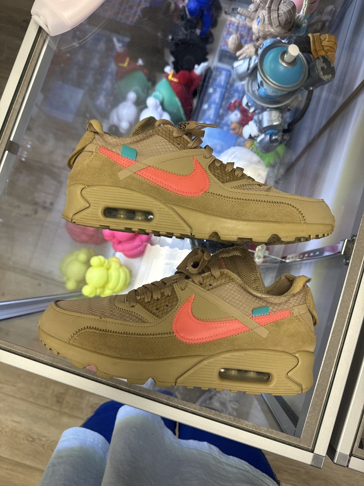 Nike × Off-White Nike x Off White Air Max 90 Desert Ore Size US 9.5 / EU 42-43 - 2 Thumbnail