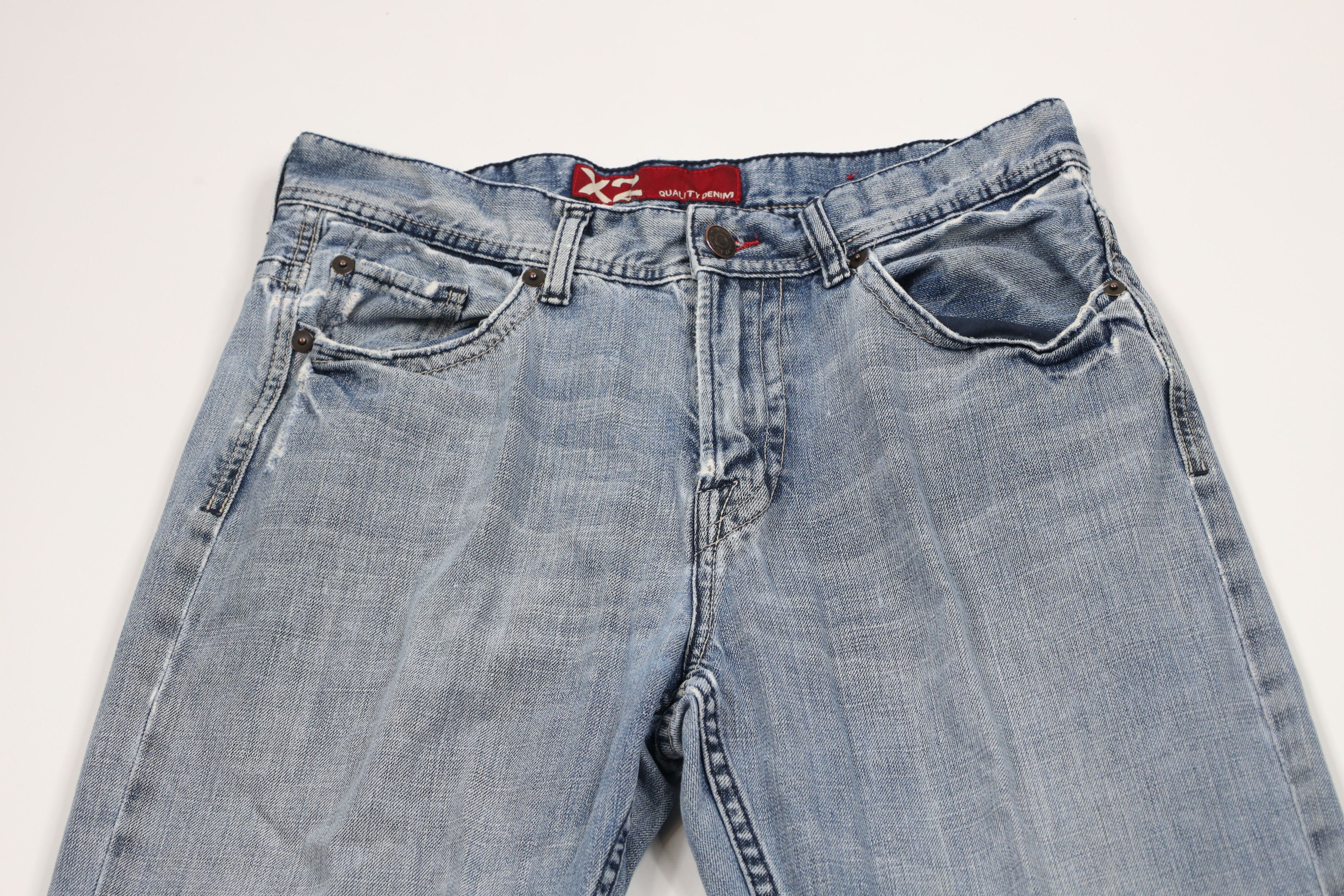 Express × Vintage Vintage Express X2 Denim Loose Fit Boot Cut Denim Jeans Size US 34 / EU 50 - 2 Thumbnail