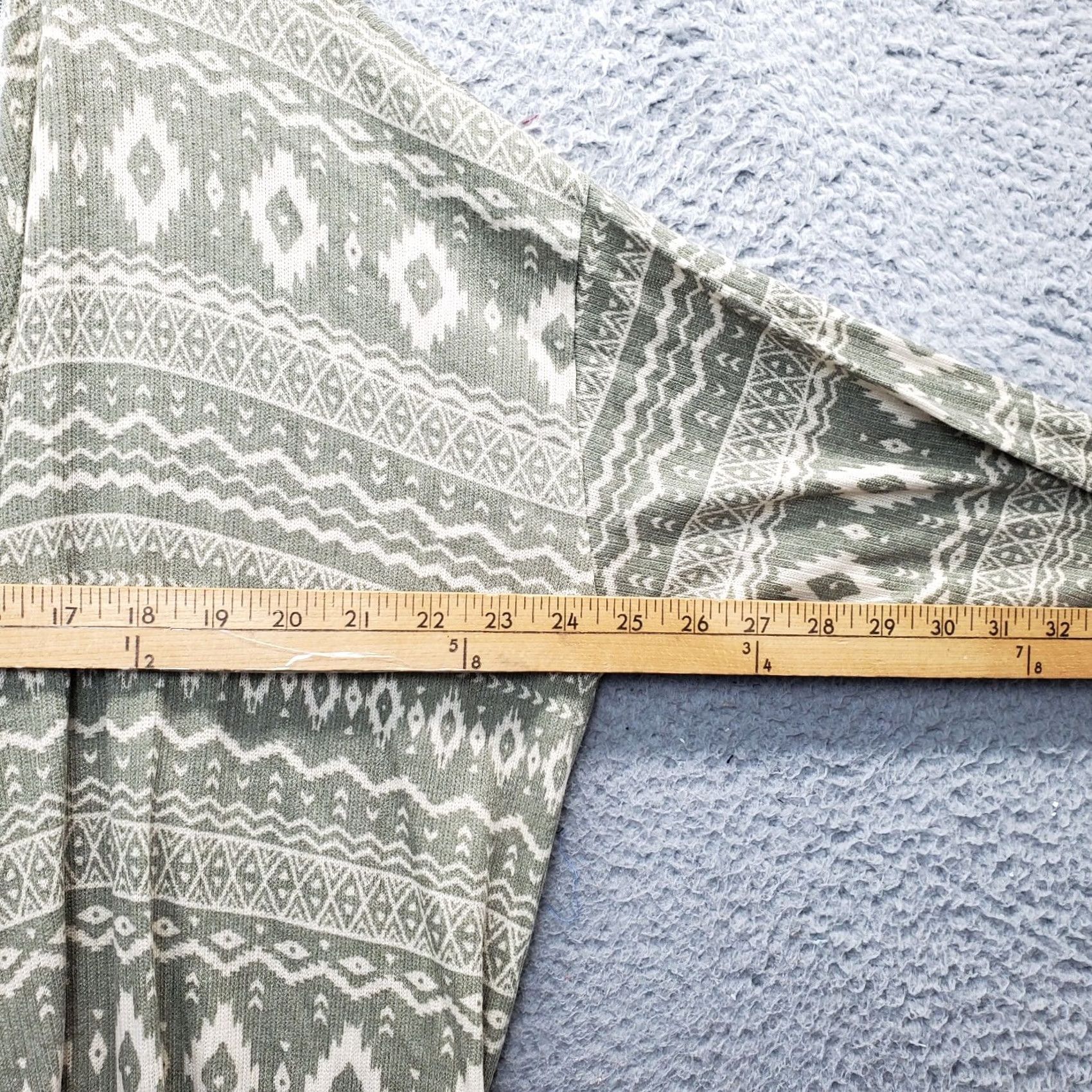 Paige Maggie Paige Cardigan Sweater Womens L Multi Geo Print Stretch Open Drape Front Size L / US 10 / IT 46 - 4 Thumbnail