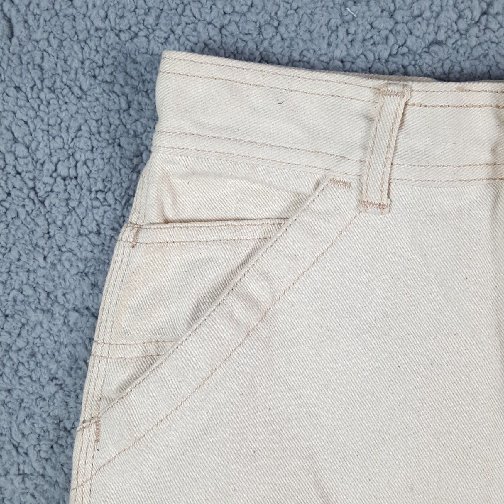 Vintage VINTAGE Stefano White Denim Midi Skirt Women's Size 7 Straight Pencil Y2K 90s Western Size 28" / US 6 / IT 42 - 4 Thumbnail