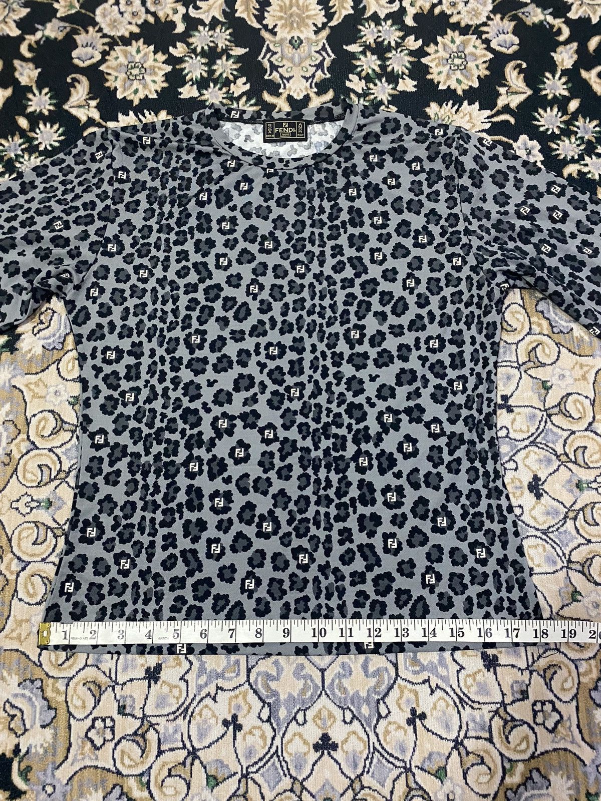 Fendi Vintage Fendi monogram leopard design long sleeves Size M / US 6-8 / IT 42-44 - 10 Thumbnail