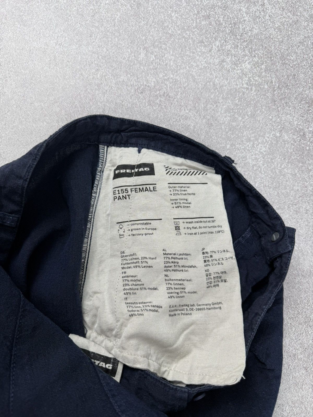 Freitag Freitag E155 Female Linen Trouser Pants Size S Size 26" / US 2 / IT 38 - 10 Thumbnail