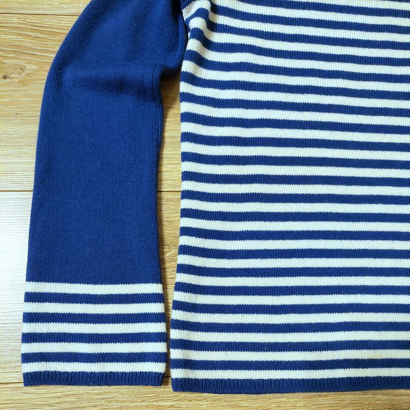 Boden 100% wool sweater jumper white blue luxury soft unique Size XS / US 0-2 / IT 36-38 - 5 Thumbnail