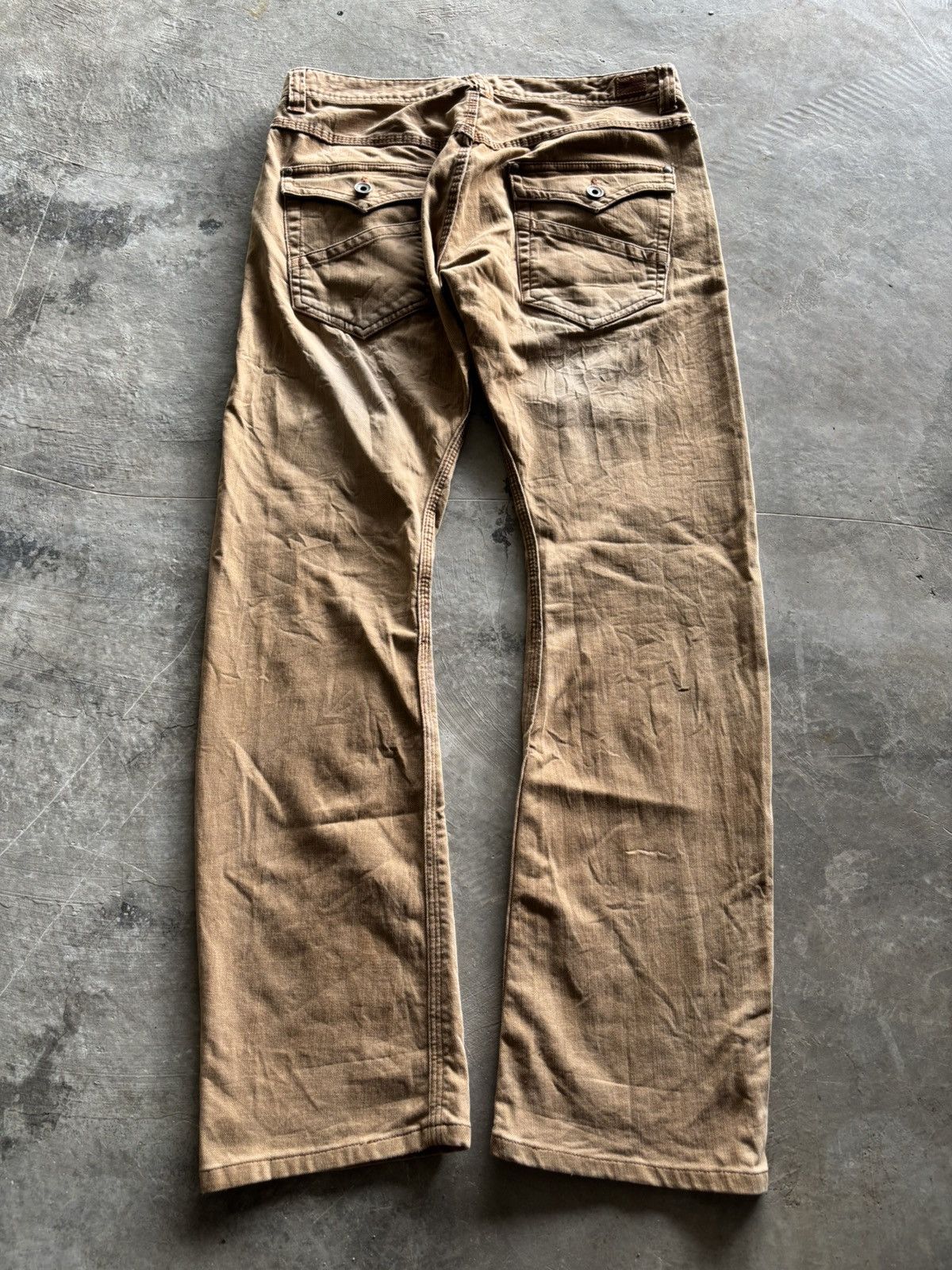 Japanese Brand nicole club for men washed faded khakis brown japanese punk Size US 32 / EU 48 - 12 Thumbnail