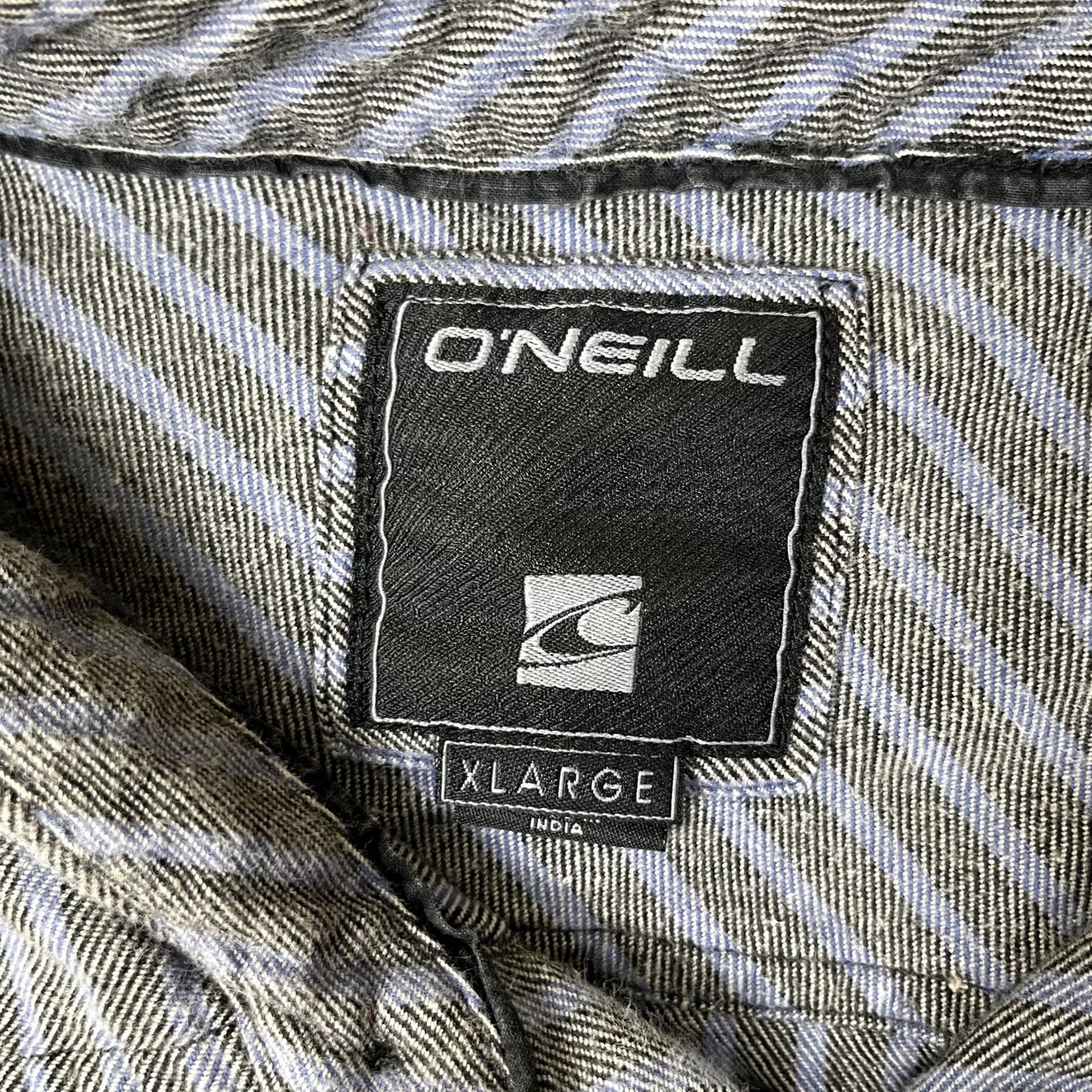 O'Neill O'Neill Shirt Mens XL Gray Striped Twill Long Sleeve Button Front Casual Size US XL / EU 56 / 4 - 3 Thumbnail