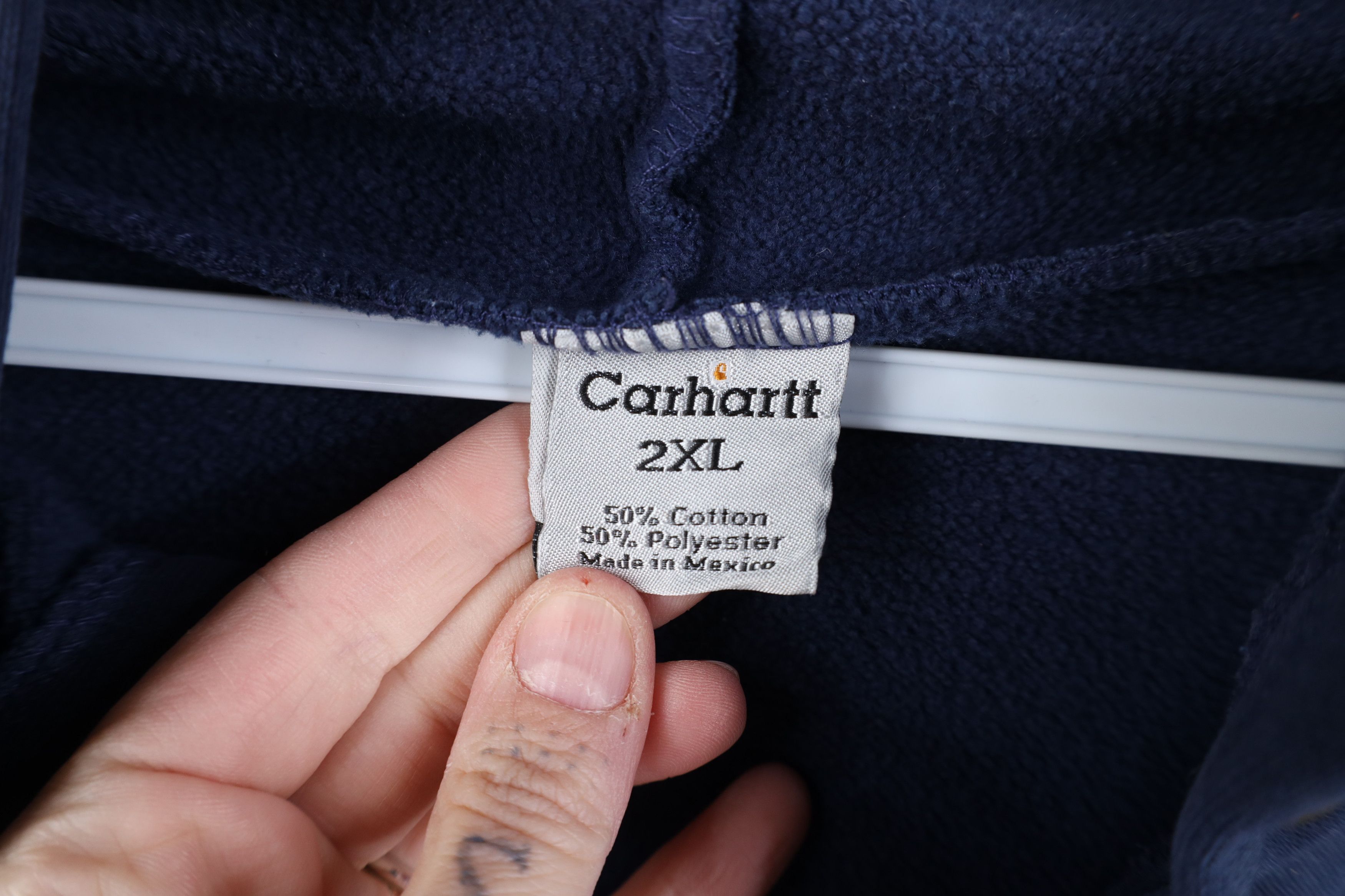 Carhartt Vintage 90s Y2K Carhartt Spell Full Zip Hoodie Sweatshirt Size US XXL / EU 58 / 5 - 10 Thumbnail