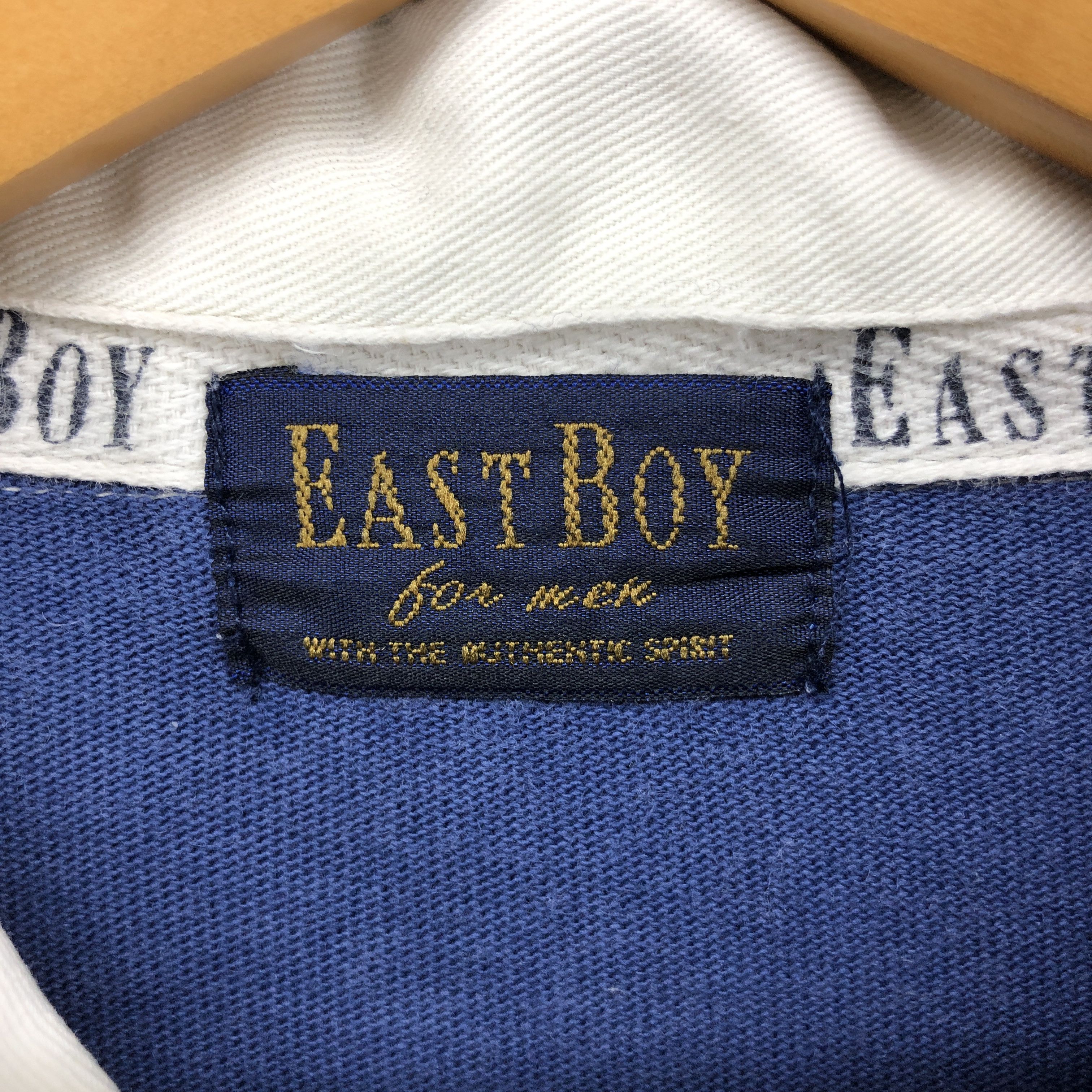 Japanese Brand EAST BOY FOR MEN Striped Polo Rugby #0518/V Size US M / EU 48-50 / 2 - 6 Thumbnail