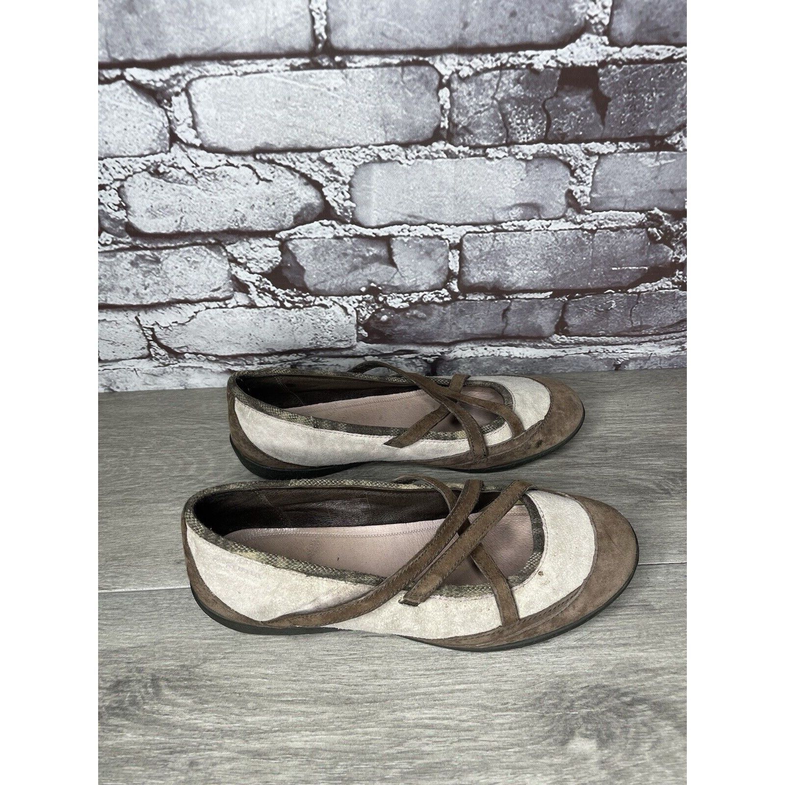 Patagonia Patagonia Beige Suede Brown Maryjane Strap Comfort Shoes Wom Size US 8 / IT 38 - 12 Thumbnail