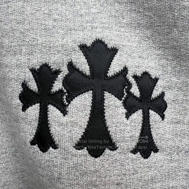 Chrome Hearts Chrome Hearts Gray Embroidered Long Sleeve Sweatshirt . Size US M / EU 48-50 / 2 - 4 Thumbnail