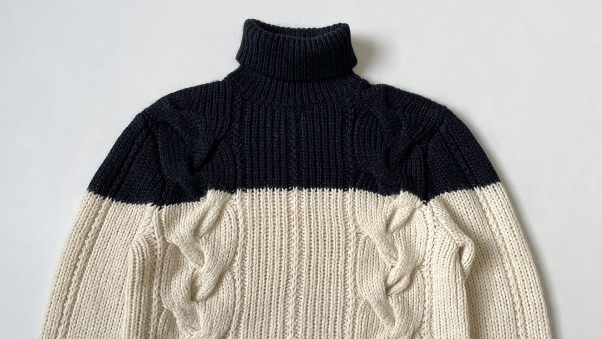 Dries Van Noten Colourblock Alpaca ‘Aran’ Knit Sweater Size US M / EU 48-50 / 2 - 3 Thumbnail