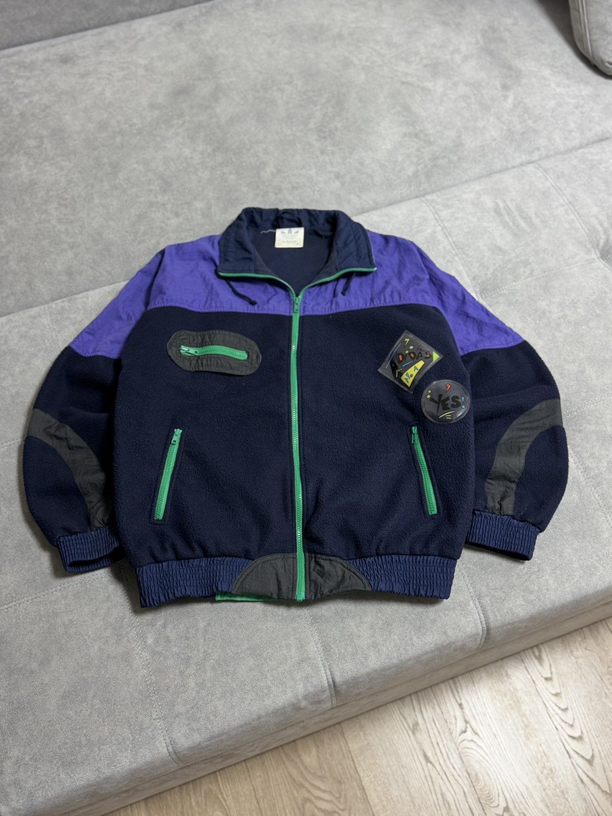 Adidas Rare Vintage Adidas Ski Fleece Jacket Y2K Men’s Size L Nylon Size US L / EU 52-54 / 3 - 2 Thumbnail