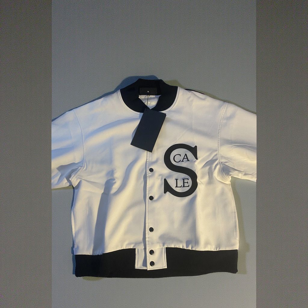 Black Scale Black Scale Cream Logo Varsity Jacket M - NWT - Rare Size US M / EU 48-50 / 2 - 1 Thumbnail