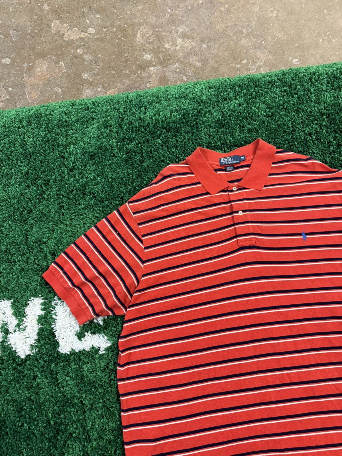 RARE 4XL BIG 4XLB Polo Ralph Lauren Classic Striped Polo PRL