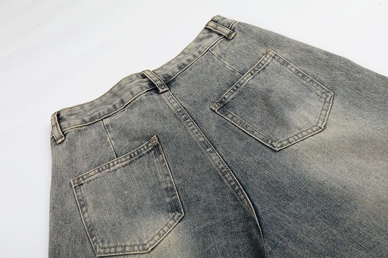 Vintage American Retro Loose-Fit Washed Casual Wide-Leg Jeans Size US 32 / EU 48 - 4 Thumbnail