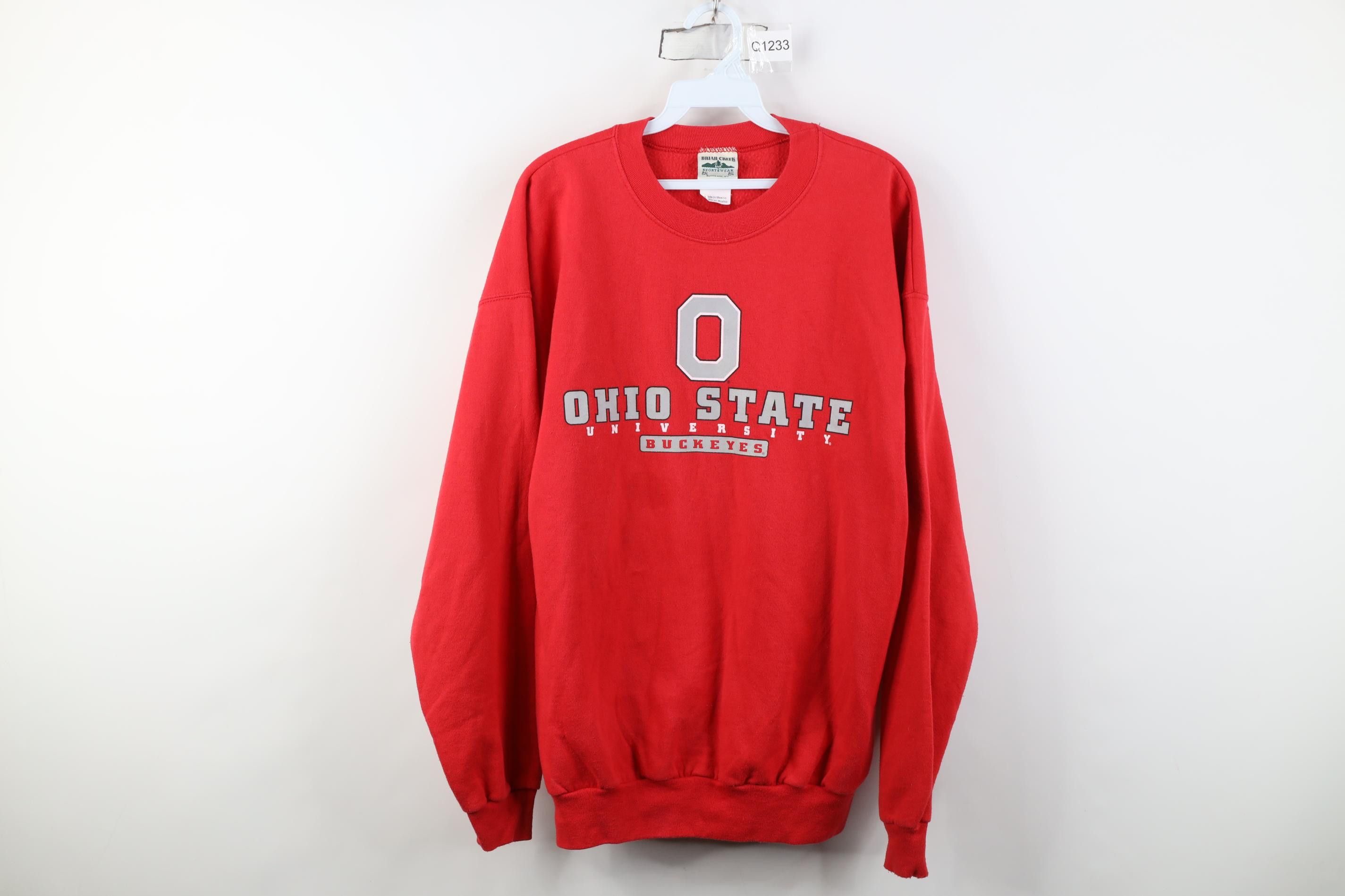 Vintage Vintage 90s Spell Ohio State University Crewneck Sweatshirt Size US L / EU 52-54 / 3 - 1 Thumbnail