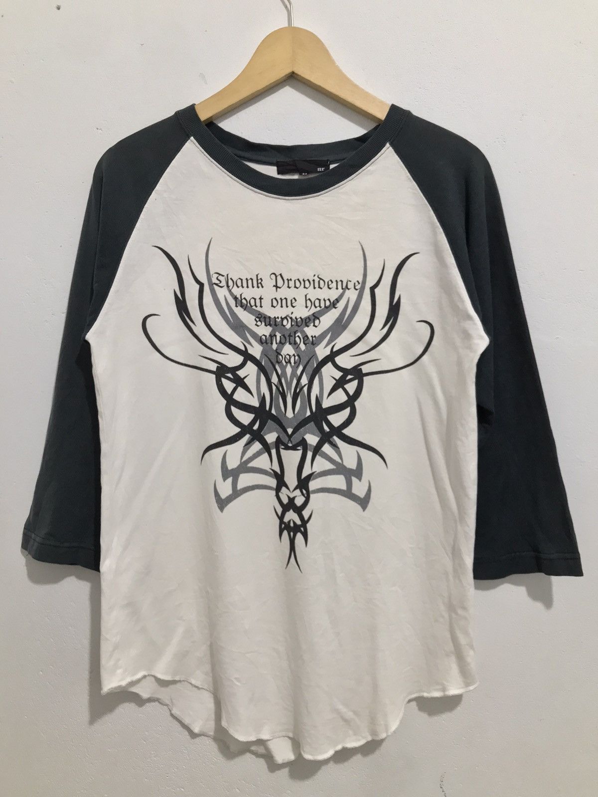 Hysteric Glamour Japanese Gothic Poem Tribal Tshirt Raglan style Size US M / EU 48-50 / 2 - 1 Thumbnail