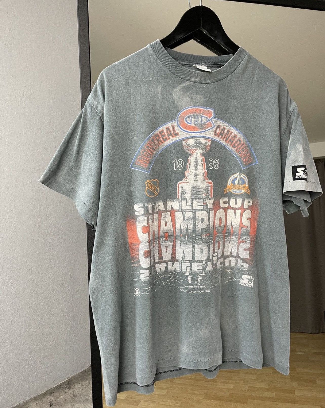 Starter Vintage 00s Starter Montreal Canadiens Faded Effect Jersey Size US L / EU 52-54 / 3 - 6 Thumbnail