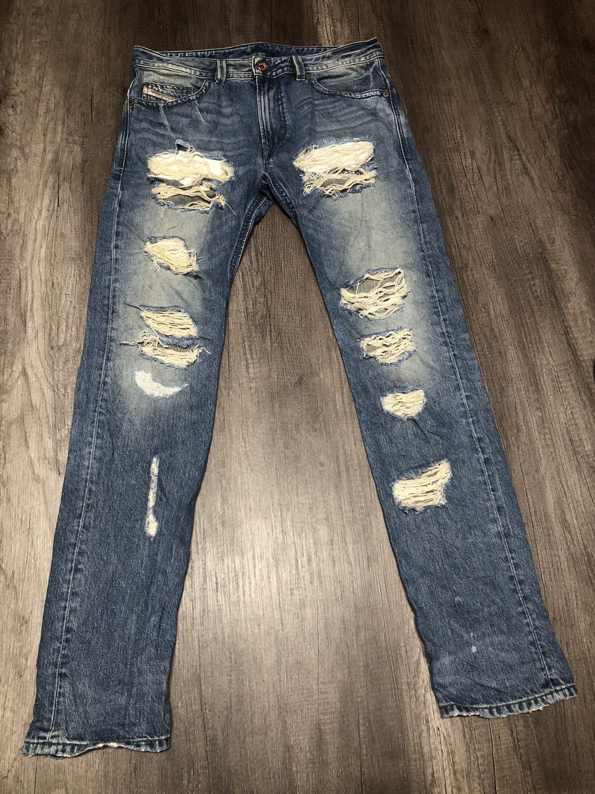 Diesel × Vintage Vintage Diesel Industry Distressed Denim Size US 34 / EU 50 - 2 Thumbnail