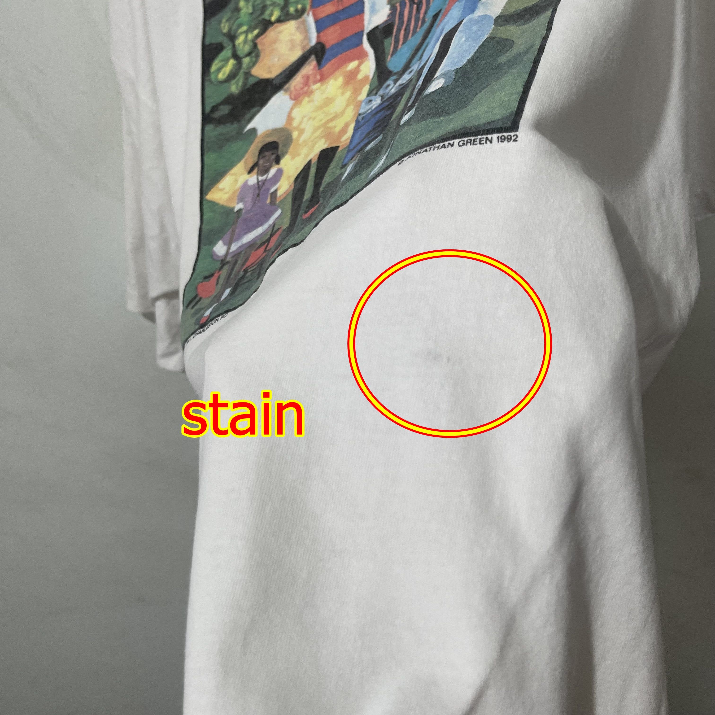 Vintage Vintage 1992 Jonathan Green “Family Gathering” Art T-Shirt Size US XL / EU 56 / 4 - 12 Thumbnail