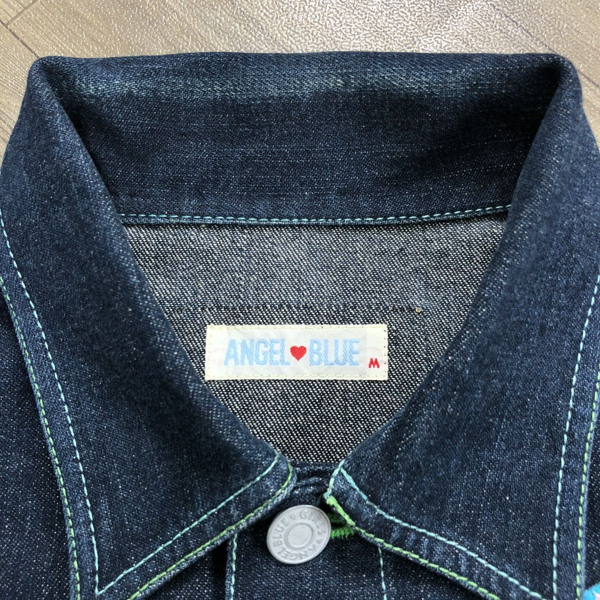 Angel Blue × Hysteric Glamour × Japanese Brand 2000s Angel Blue - Iconic Design Panda Knitted Denim Jacket Size US XXS / EU 40 - 16 Thumbnail
