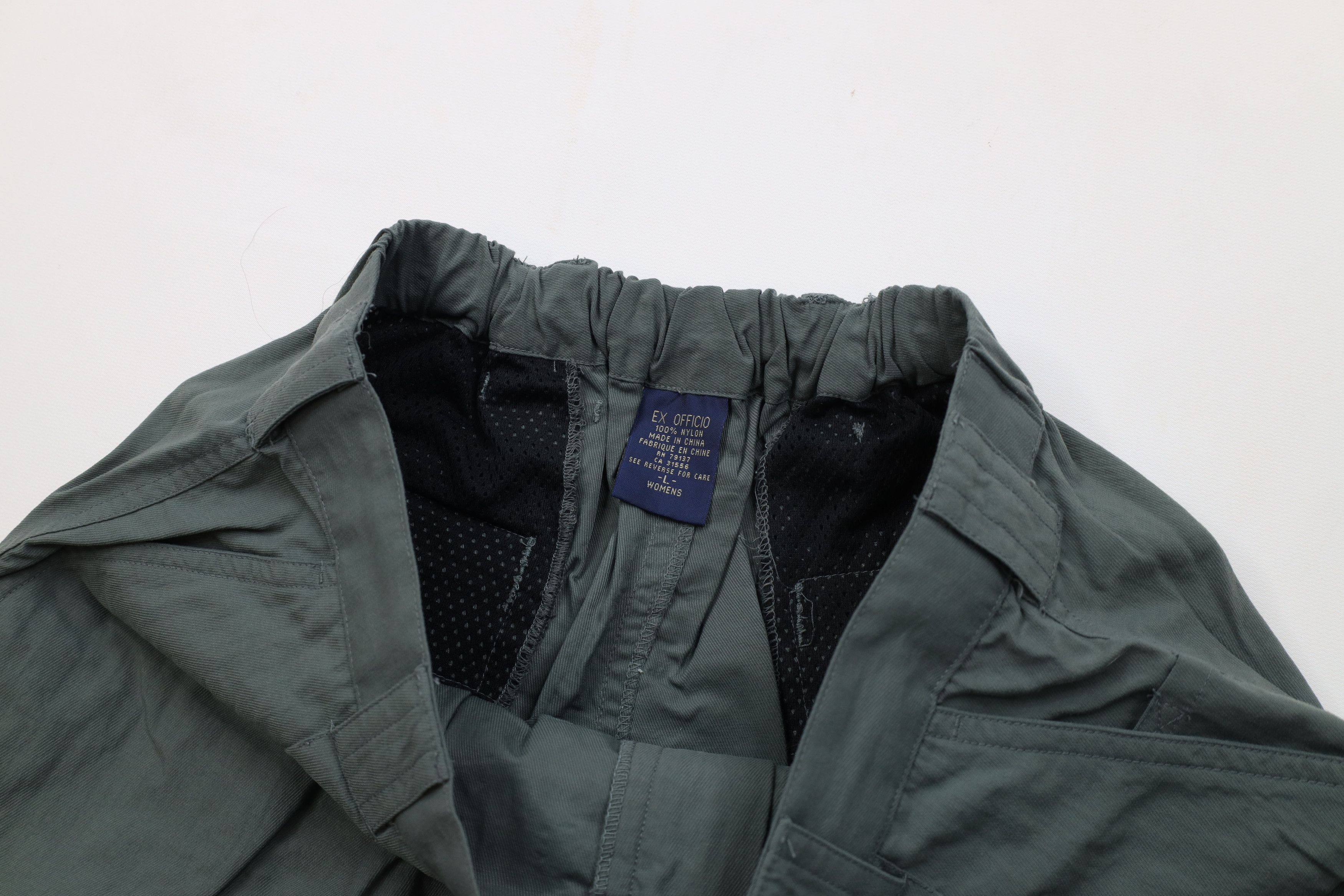 ExOfficio Vintage 90s ExOfficio Hiking Trekking Cargo Shorts Green Size 28" / US 6 / IT 42 - 8 Thumbnail