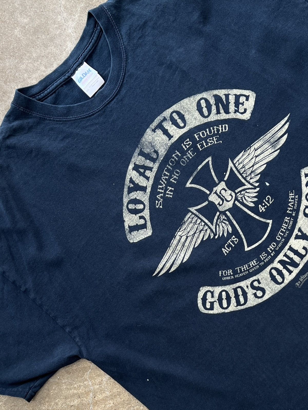 Vintage Vintage Loyal Religious Jesus Harley Davidson Style Tee XXL Size US XXL / EU 58 / 5 - 1 Thumbnail