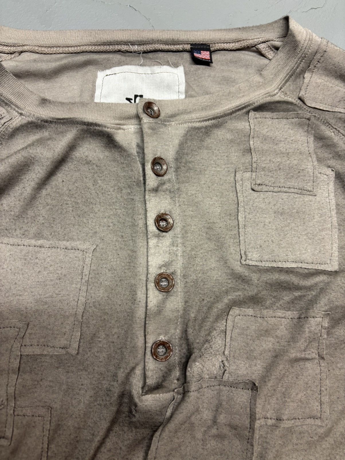 K-Two Studios Patch Henley “Ink” | Grailed