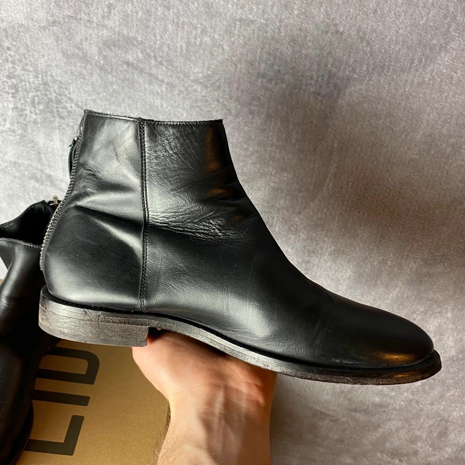 Designer × MoMA Moma black leather zip boots Made in italy Size US 7 / EU 40 - 7 Thumbnail