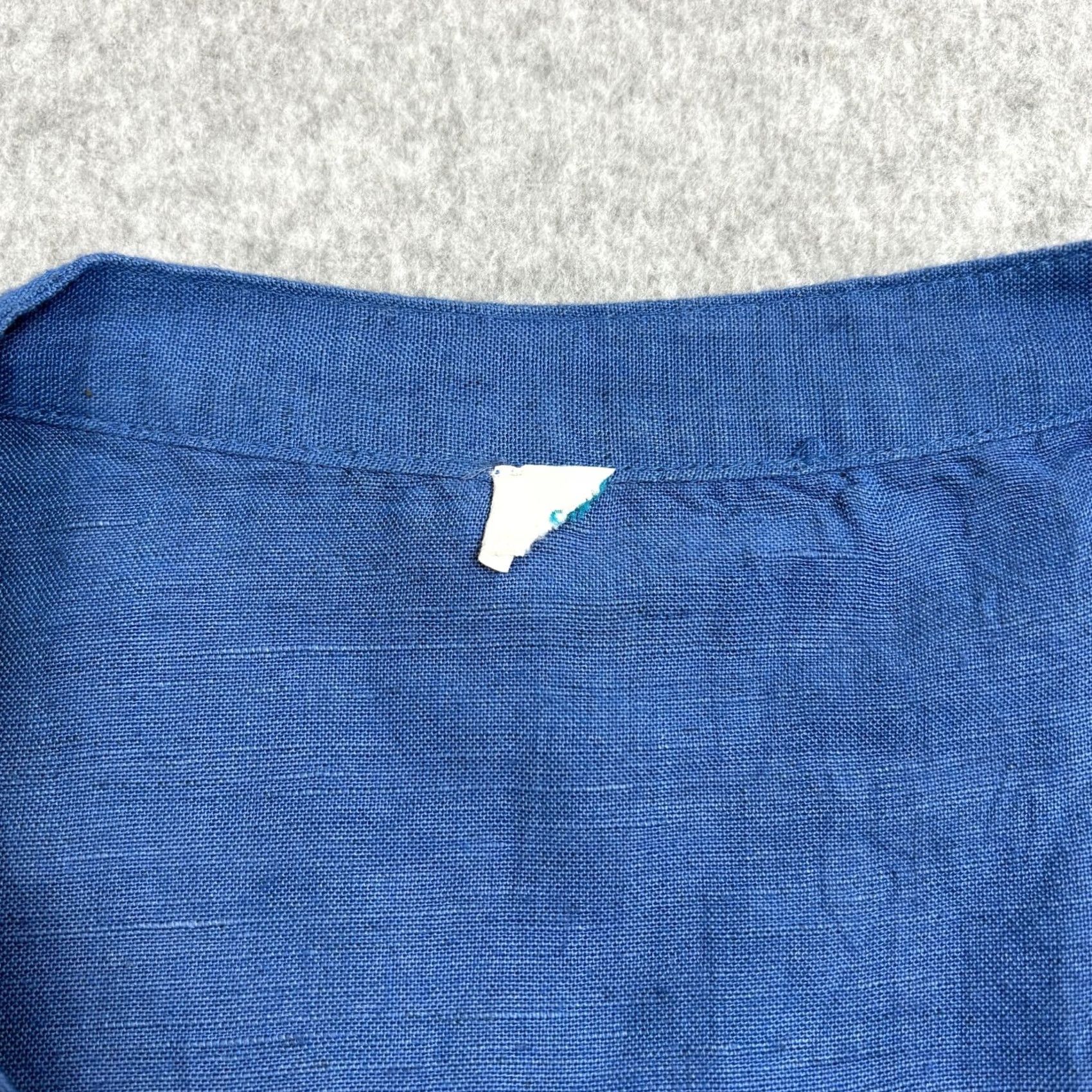 Vintage Sundance Dress Woman XS Blue Linen Blend Tiered Boho Coastal A-Line Long Sleeve Lightweight Shirt Size XS / US 0-2 / IT 36-38 - 5 Thumbnail