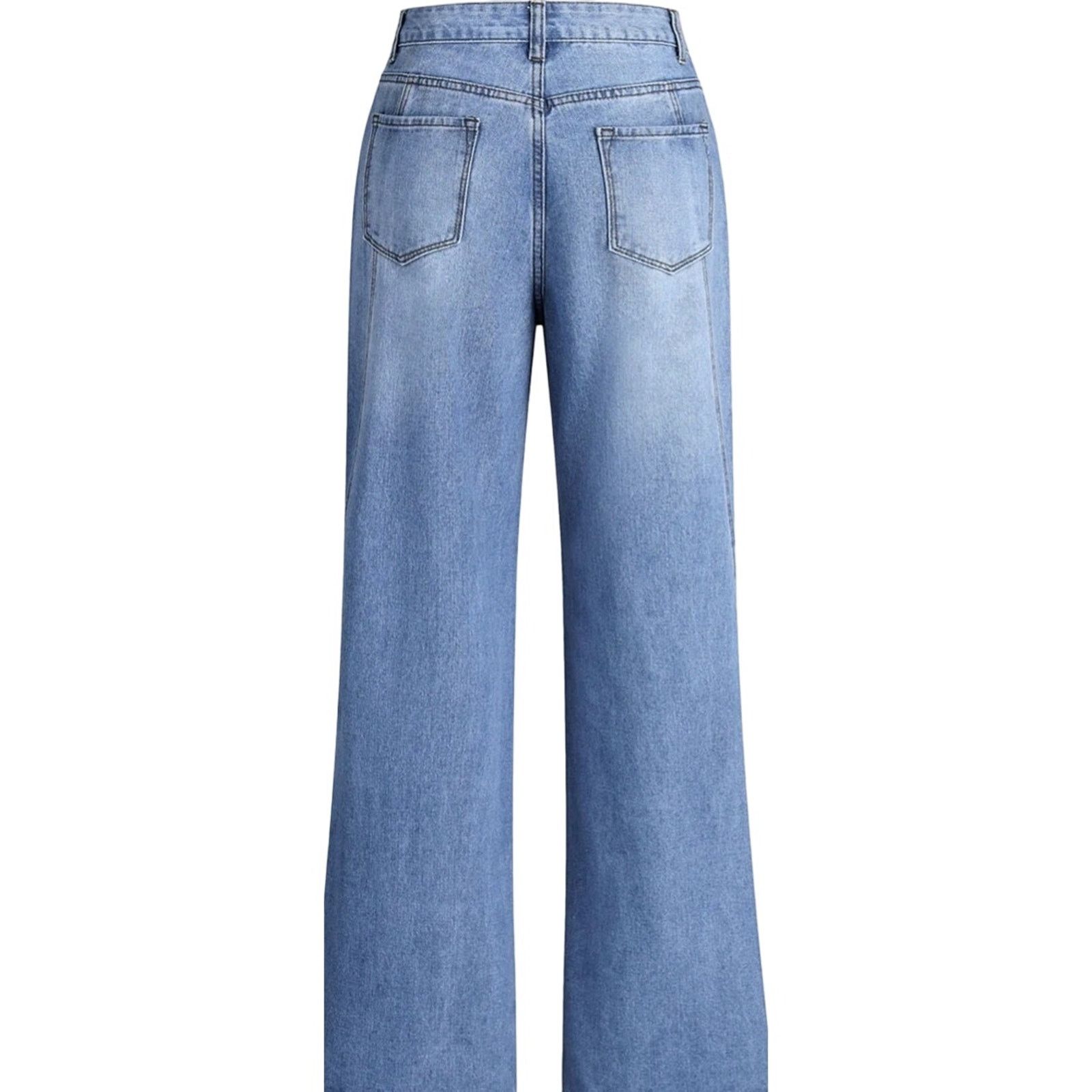 Other Commense Large Light Blue Vintage Denim Straight Leg Pants Size 30" / US 8 / IT 44 - 5 Thumbnail