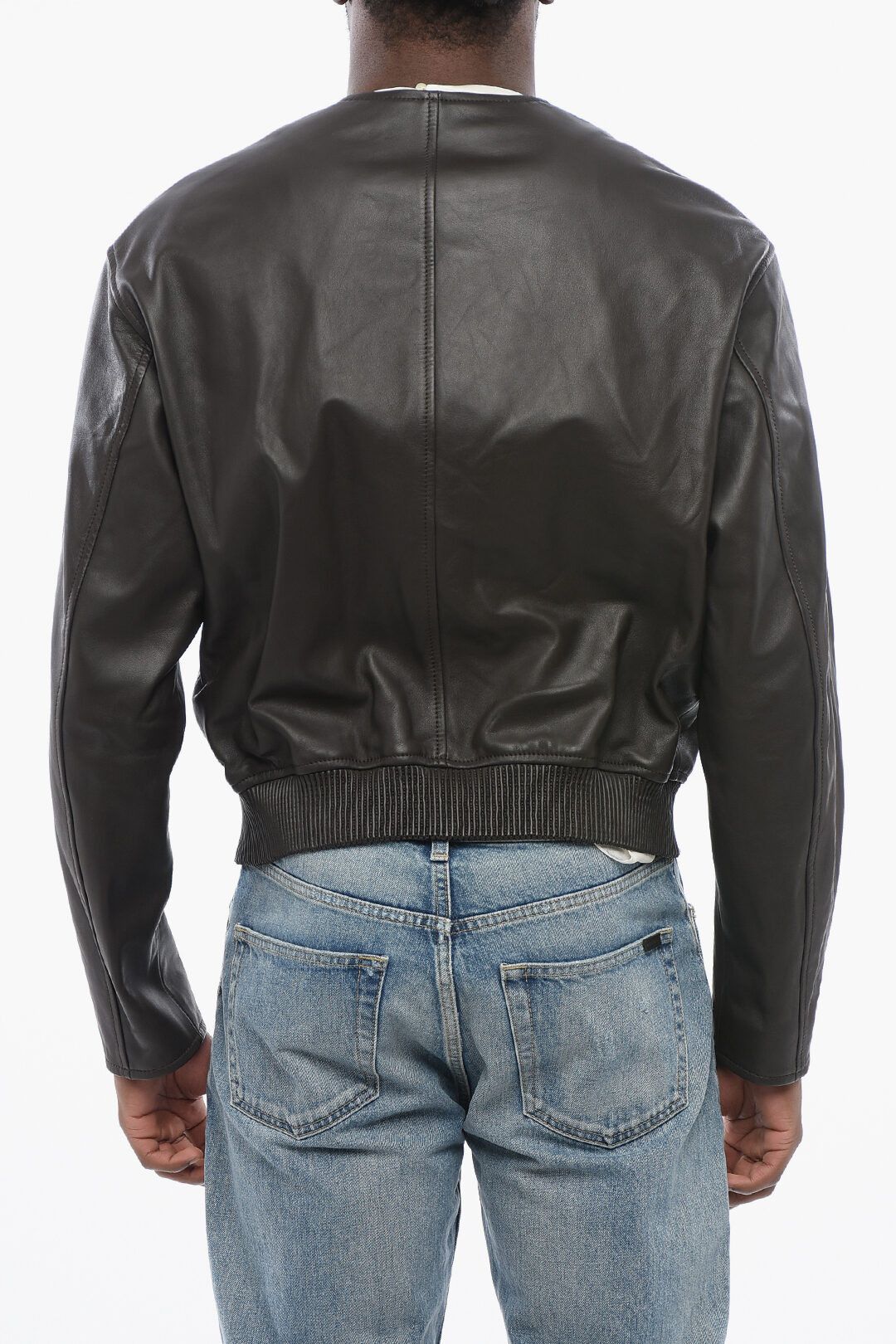 Dolce & Gabbana og1mm0825 Lambskin Zip-up Bomber Jacket in Brown Size US L / EU 52-54 / 3 - 4 Thumbnail