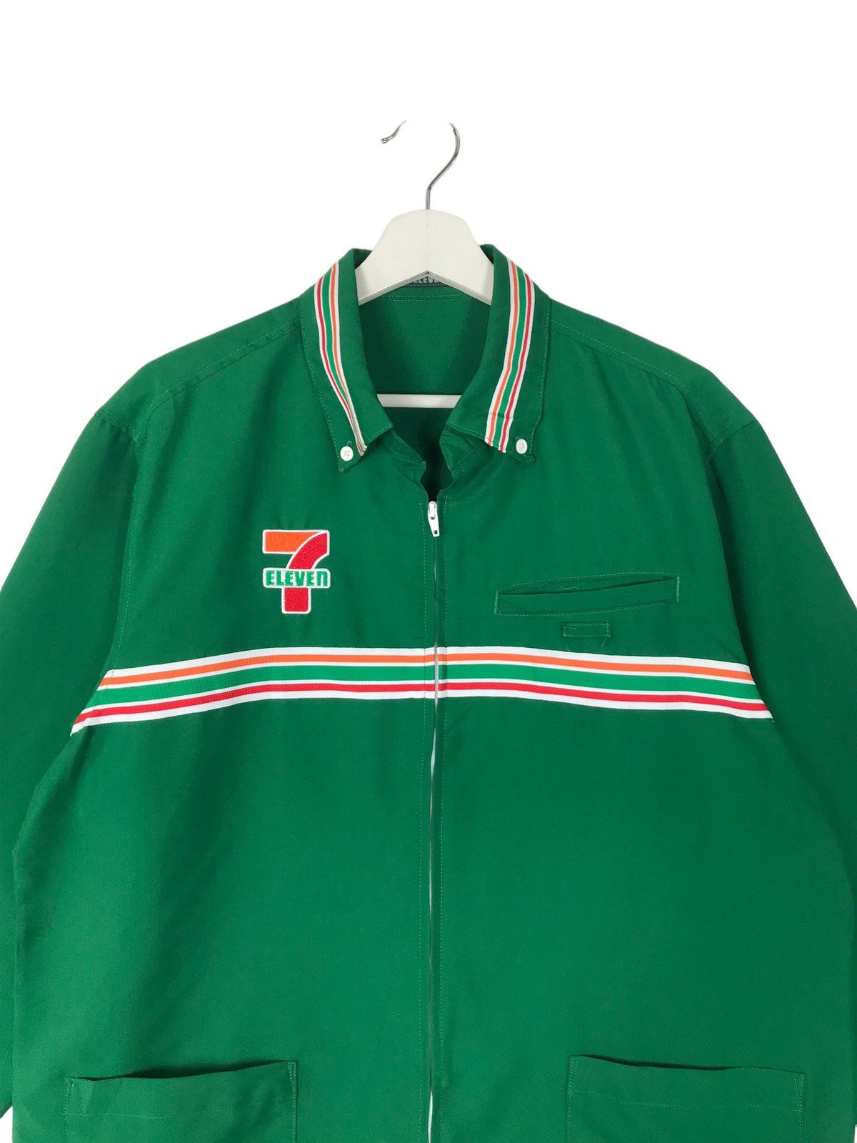 Japanese Brand 💥 VINTAGE 7ELEVEN LONG SLEEVE WORK ZIPPER SHIRTS Size US L / EU 52-54 / 3 - 3 Thumbnail