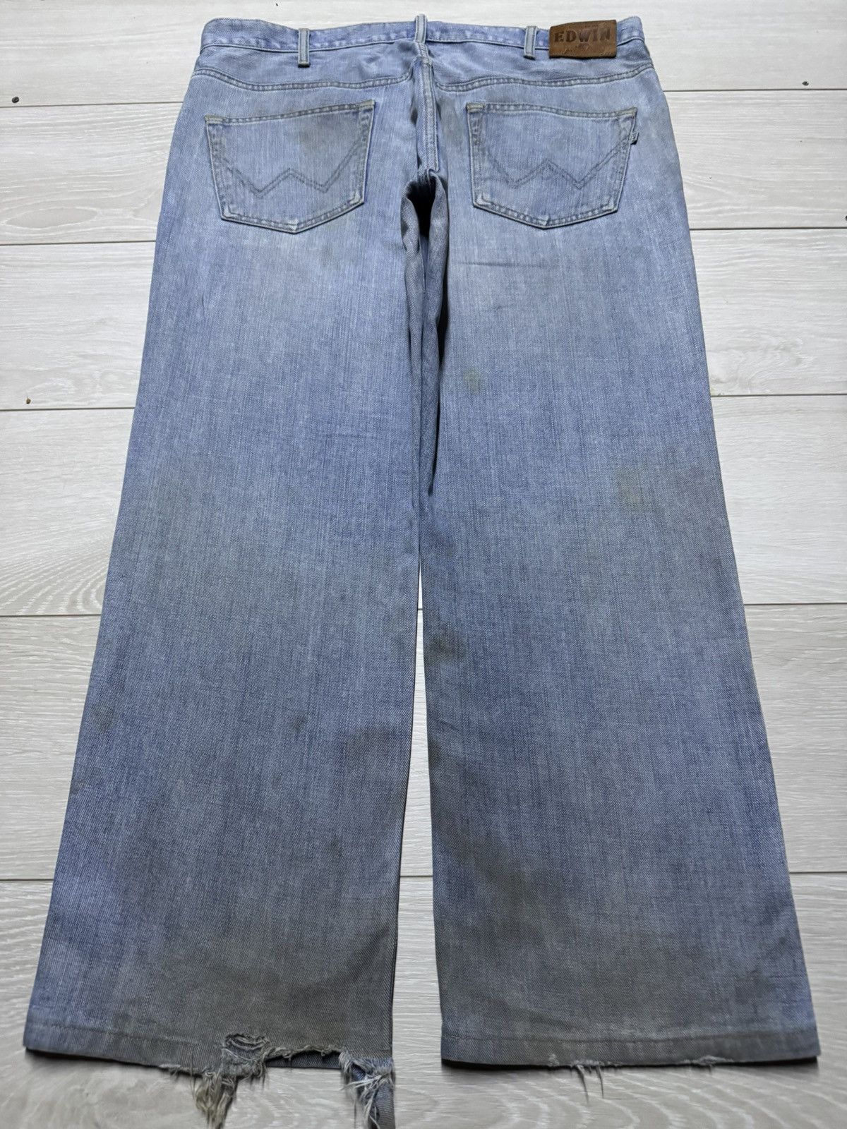 Edwin Vintage Japanese Edwin 403 Grunge Distressed Baggy Jeans Size US 38 / EU 54 - 2 Thumbnail