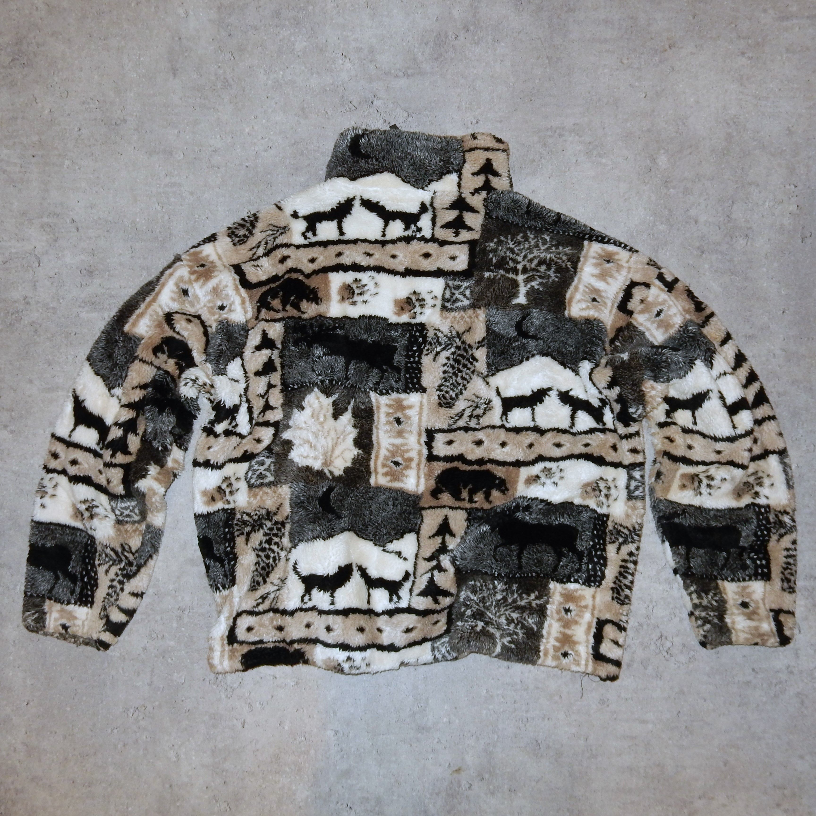 Vintage Black Mountain crazy fleece jacket - L Size US L / EU 52-54 / 3 - 2 Thumbnail
