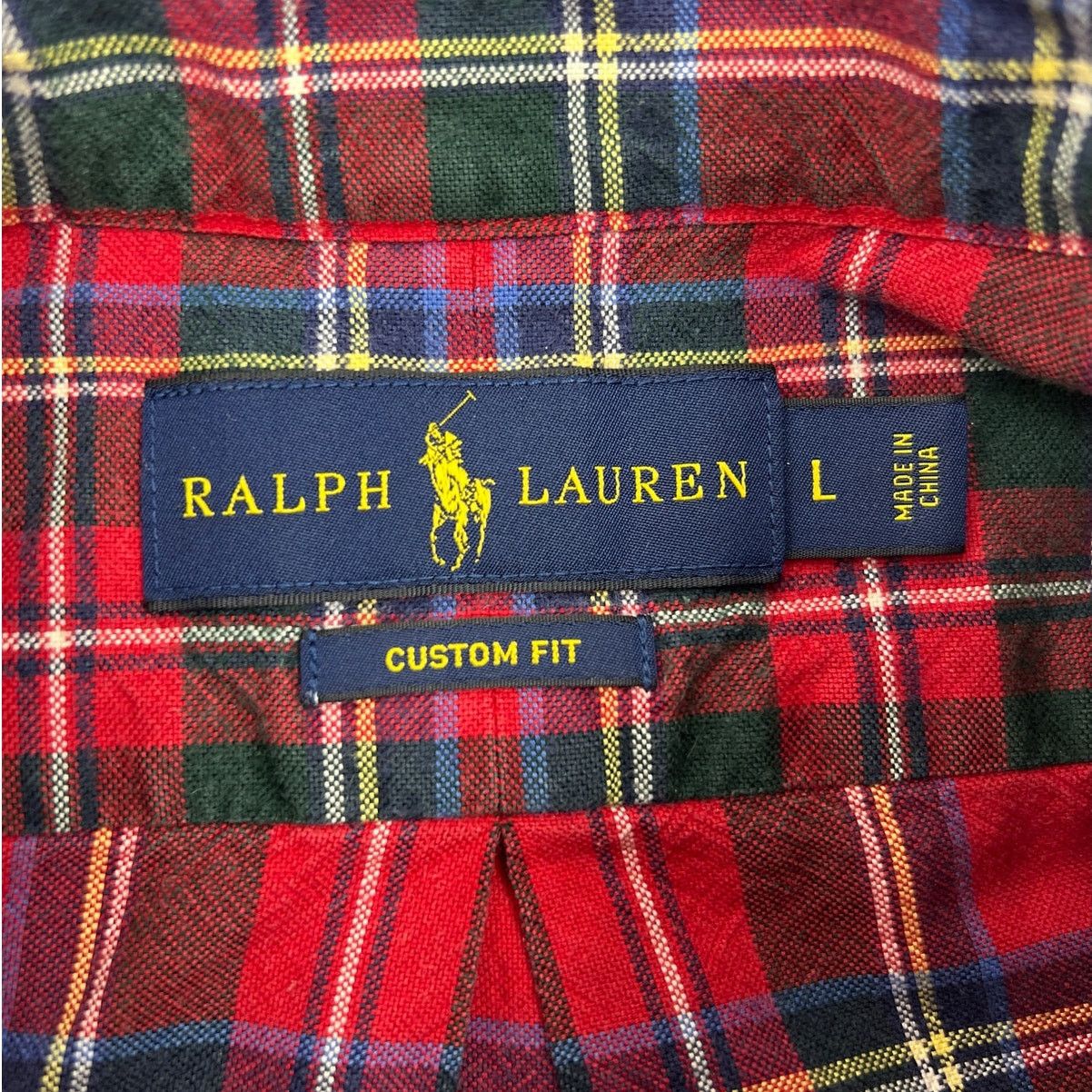 Ralph Lauren Ralph Lauren Red Plaid Cotton Button Down Shirt Size US L / EU 52-54 / 3 - 3 Thumbnail