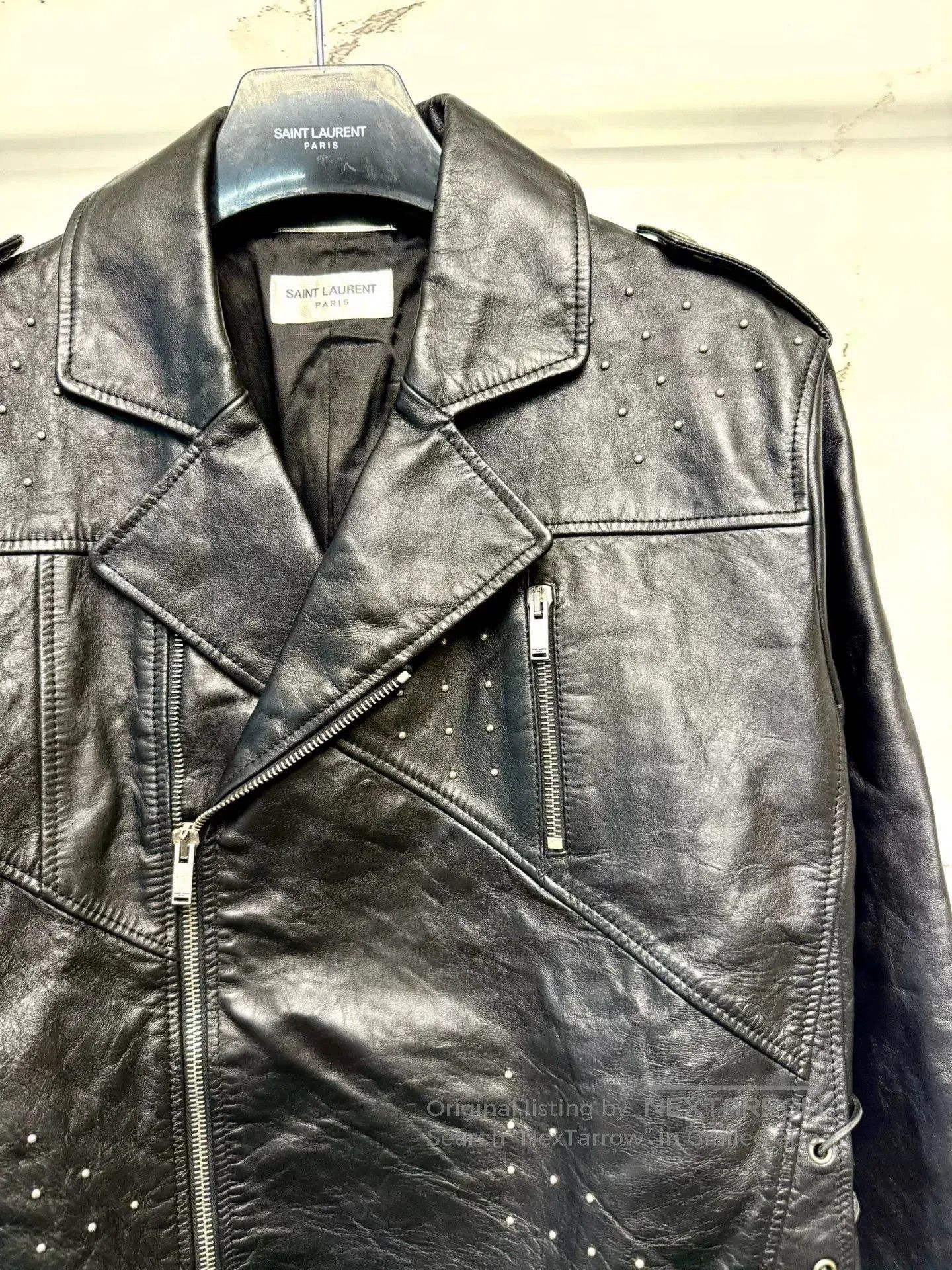 Saint Laurent Paris saint laurent studded black leather jacket. Size US S / EU 44-46 / 1 - 2 Thumbnail