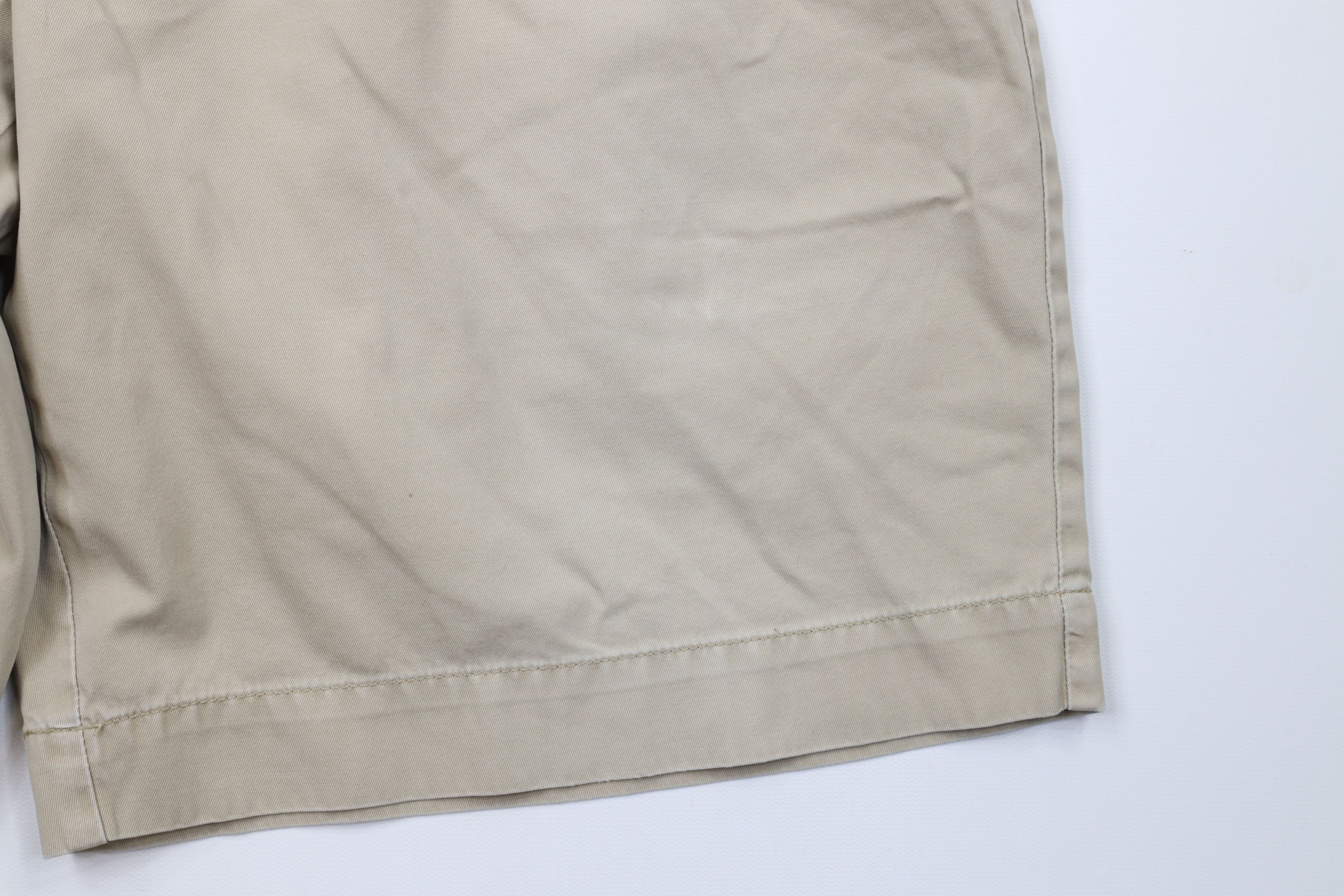 Ralph Lauren × Vintage Vintage 90s Ralph Lauren Above Knee Flat Front Chino Shorts Size US 36 / EU 52 - 6 Thumbnail